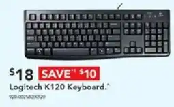Harvey Norman Logitech K120 Keyboard offer