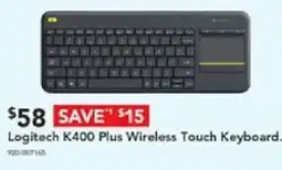 Harvey Norman Logitech K400 Plus Wireless Touch Keyboard offer