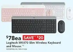 Harvey Norman Logitech MK470 Slim Wireless Keyboard and Mouse offer