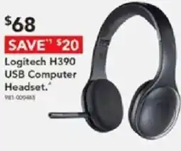 Harvey Norman Logitech h390 usb computer headset offer