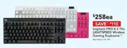 Harvey Norman Logitech pro x 2 tkl lightspeed wireless gaming keyboard offer