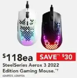 Harvey Norman SteelSeries Aerox 3 2022 Edition Gaming Mouse offer