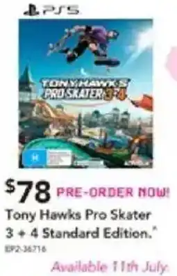 Harvey Norman Tony Hawks Pro Skater 3+4 Standard Edition offer