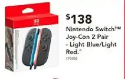 Harvey Norman Nintendo Switch™ Joy-Con 2 Pair - Light Blue/Light Red. offer