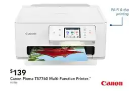 Harvey Norman Canon Pixma TS7760 Multi-Function Printer offer