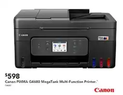 Harvey Norman Canon PIXMA G4680 MegaTank Multi-Function Printer offer