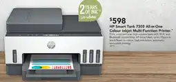 Harvey Norman HP Smart Tank 7305 All-in-One Colour Inkjet Multi-Function Printer offer
