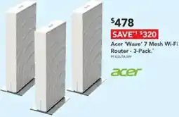 Harvey Norman Acer 'Wave' 7 Mesh Wi-Fi Router offer