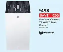 Harvey Norman Predator 'Connect' T7 Wi-Fi 7 Mesh Router offer