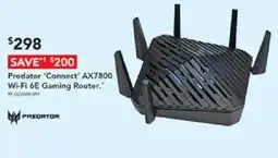 Harvey Norman Predator 'Connect' AX7800 Wi-Fi 6E Gaming Router offer