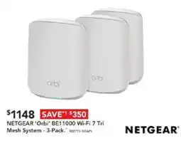 Harvey Norman NETGEAR 'Orbi' BE11000 Wi-Fi 7 Tri Mesh System offer