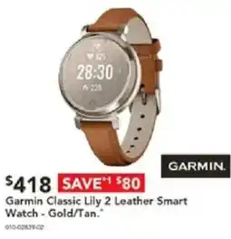 Harvey Norman Garmin Classic Lily 2 Leather Smart offer