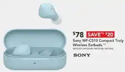 Harvey Norman Sony WF-C510 Compact Truly Wireless Earbuds offer