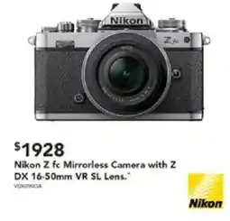 Harvey Norman Nikon Z fc Mirrorless Camera with Z DX 16-50mm VR SL Lens offer