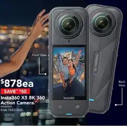 Harvey Norman Insta360 X5 8K 360 Action Camera offer