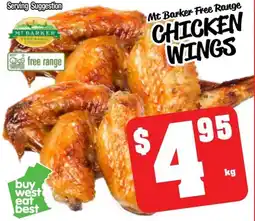 Farmer Jack's Mt barker free range chicken wings offer