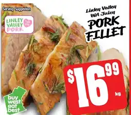 Farmer Jack's Linley valley wa juicy pork fillet offer