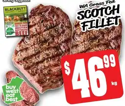 Farmer Jack's Wa grass fed scotch fillet offer