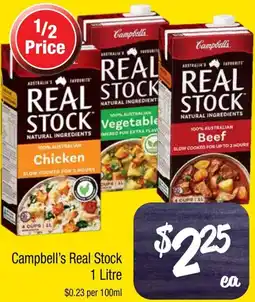 Farmer Jack's Campbell's real stock offer