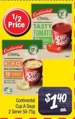 Farmer Jack's Continental Cup A Soup 2 Serve offer