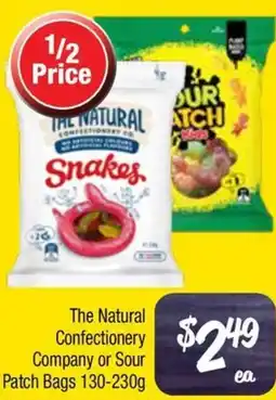 Farmer Jack's The Natural Confectionery Company or Sour Patch Bags offer