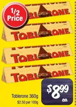 Farmer Jack's Toblerone offer