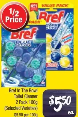 Farmer Jack's Bref in the bowl toilet cleaner 2 pack offer
