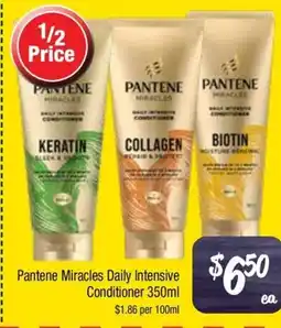 Farmer Jack's Pantene Miracles Daily Intensive Conditioner offer