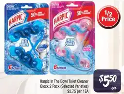 Farmer Jack's Harpic In The Bowl Toilet Cleaner Block offer