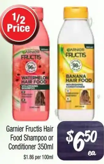 Farmer Jack's Garnier Fructis Hair Food Shampoo or Conditioner offer