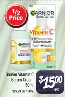 Farmer Jack's Garnier Vitamin C Serum Cream offer