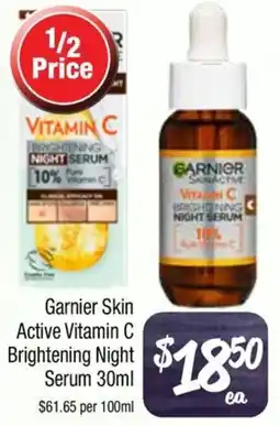Farmer Jack's Garnier Skin Active Vitamin C Brightening Night Serum offer