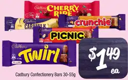 Farmer Jack's Cadbury Confectionery Bars offer