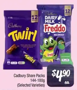 Farmer Jack's Cadbury Share Packs offer