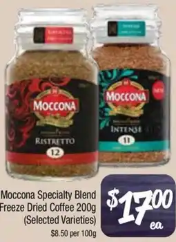 Farmer Jack's Moccona Specialty Blend Freeze Dried Coffee offer