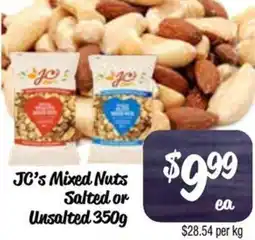 Farmer Jack's JC's Mixed Nuts Salted or Unsalted offer
