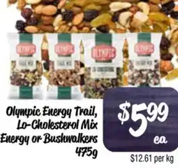 Farmer Jack's Olympic energy trail, lo-cholesterol mix energy or bushwalkers offer