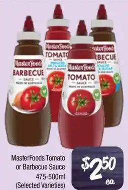 Farmer Jack's MasterFoods Tomato or Barbecue Sauce offer