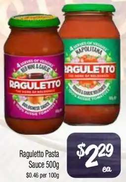 Farmer Jack's Raguletto Pasta Sauce offer