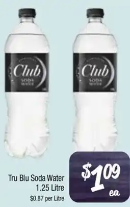 Farmer Jack's Tru Blu Soda Water offer