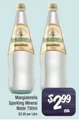 Farmer Jack's Mangiatorella Sparkling Mineral Water offer