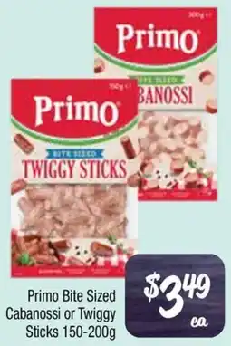 Primo Bite Sized Cabanossi or Twiggy Sticks