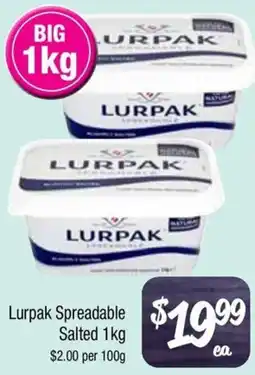 Farmer Jack's Lurpak Spreadable Salted offer
