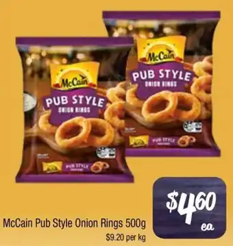 Farmer Jack's McCain Pub Style Onion Rings offer