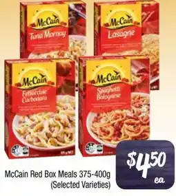 Farmer Jack's McCain Red Box Meals offer