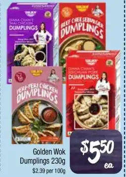 Farmer Jack's Golden Wok Dumplings offer