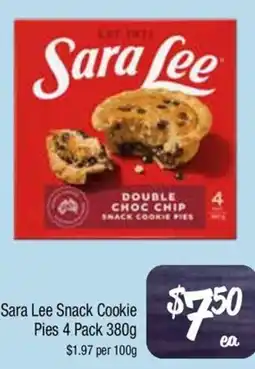 Farmer Jack's Sara Lee Snack Cookie Pies offer
