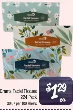 Farmer Jack's Orama Facial Tissues offer