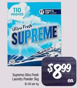 Farmer Jack's Supreme Ultra Fresh Laundry Powder offer