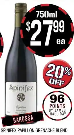Farmer Jack's Spinifex papillon grenache blend offer